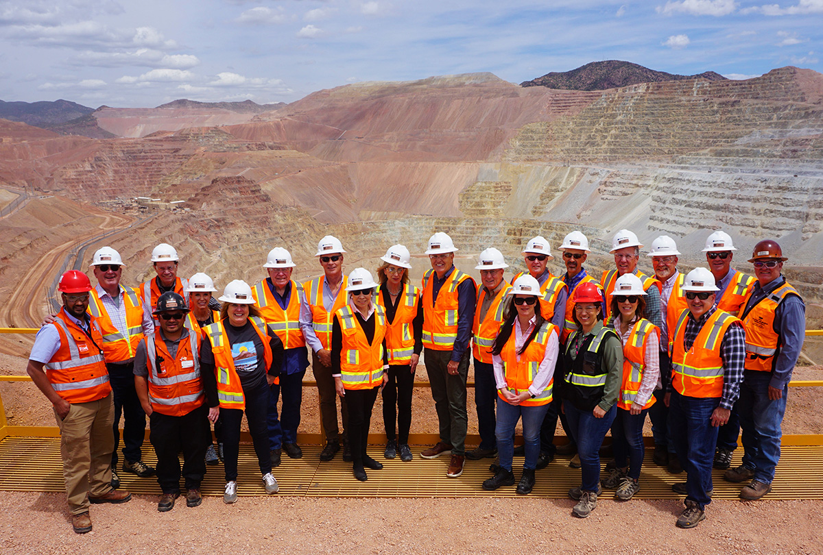 FCX Board members visit the Morenci open pit, Arizona.